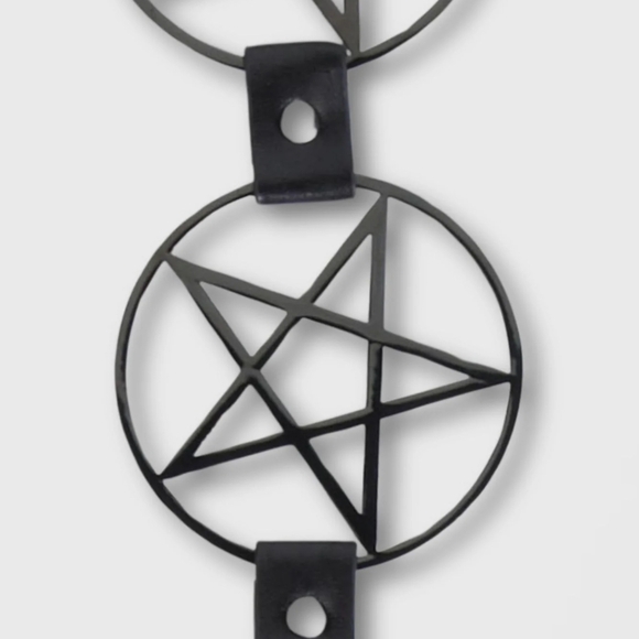 Killstar Black Pentagram Belt - Picture 3 of 3